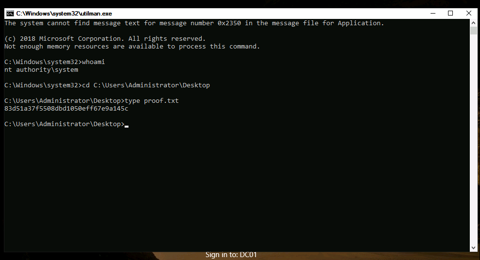 utilman_shell